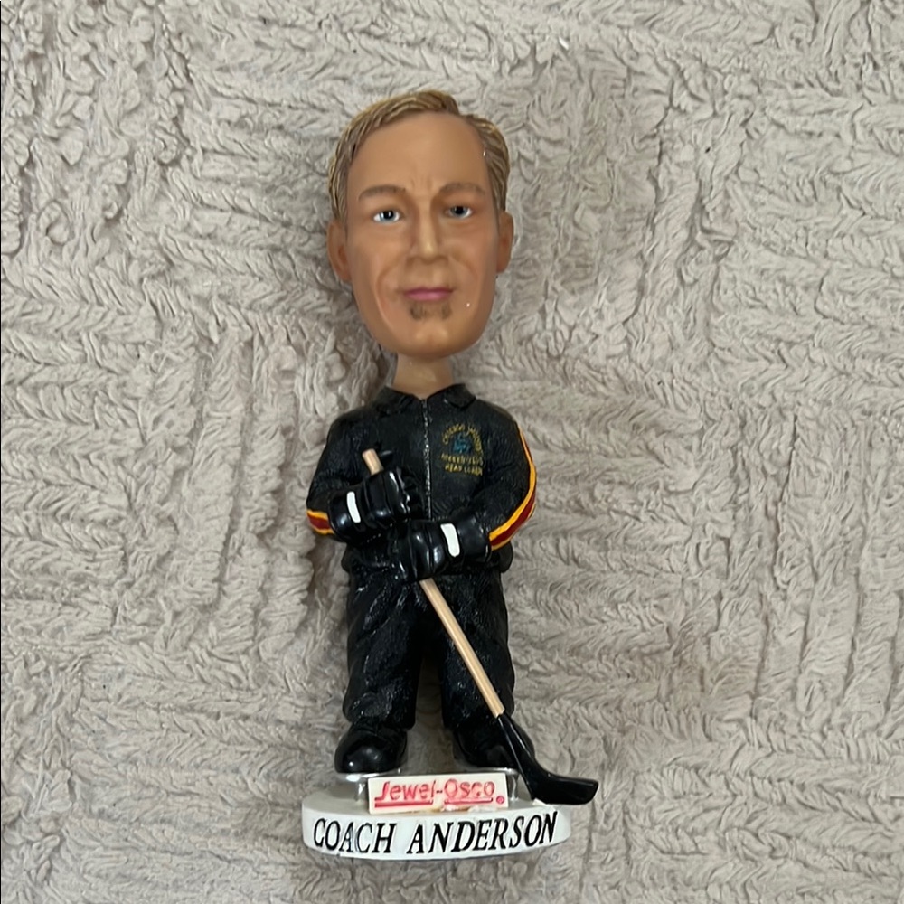 Coach Anderson bobblehead Chicago Wolves Hockey Club Head Coach, New condition